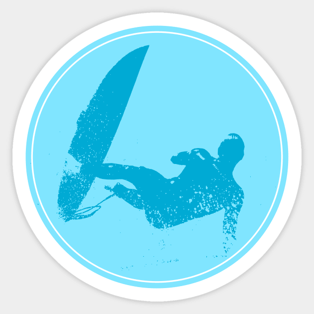 Vertical Surf Splash Sticker by AKdesign